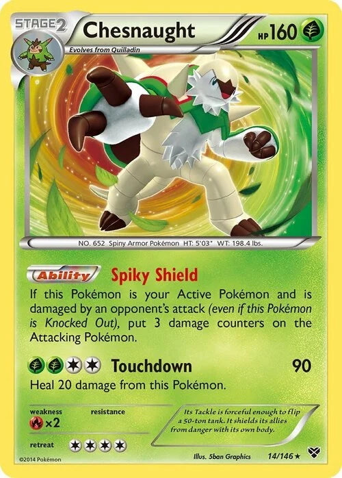 XY Holo Chesnaught #14/146